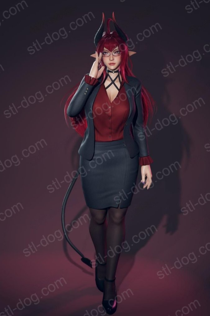 恶魔少女(Daemon Girl) 3D打印图纸